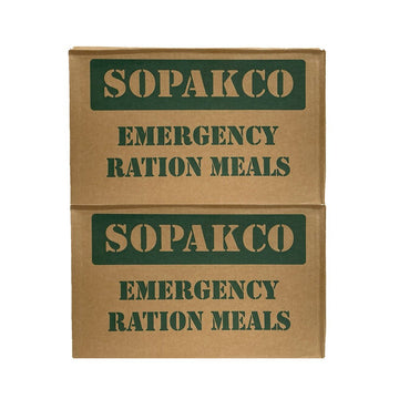 2 Pack - SOPAKCO MREs Emergency Ration Meals Low Sodium - Inspection 7/23 - ATOM Promotions