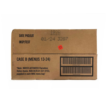 2024 MILITARY MREs B Case - INSPECTION DATE JAN 2024 OR NEWER - ATOM Promotions