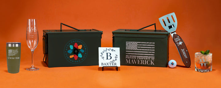 Laser Engraved Ammo Cans, Personalized Promotional Products, MRES, Clean ammo cans