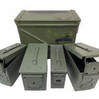 Ammo Can "5 - Can Combo Pack" Used - (2) 30 Cal, (2) 50 Cal, and (1) 30mm 592 M92 - ATOM Promotions