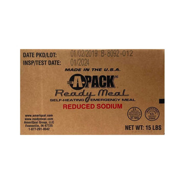 APack Ameriqual MRE (Meal Ready to Eat) Inspection Date 2024 Case 12 Meals - ATOM Promotions