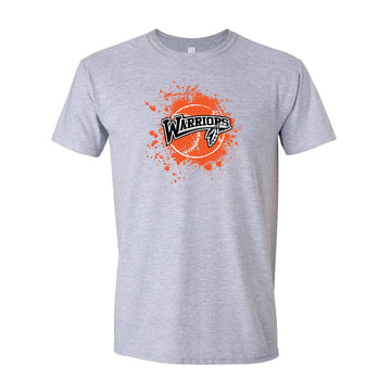 Direct To Film (DTF) Printed "LAMAR WARRIORS SPORTS" Sport Grey T Shirts - ATOM Promotions
