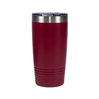 Laser Engraved Maroon - Initial and Name - 20 oz. Tumbler - 17 Colors! - ATOM Promotions