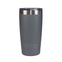 Laser Engraved Dark Grey - Initial and Name - 20 oz. Tumbler - 17 Colors! - ATOM Promotions
