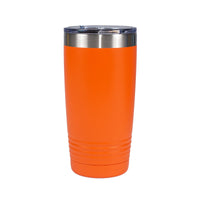 Laser Engraved Orange - Initial and Name - 20 oz. Tumbler - 17 Colors! - ATOM Promotions