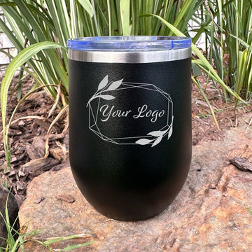 Personalized Laser Engraved - YOUR LOGO - 12 oz. Tumbler - 17 Colors! - ATOM Promotions