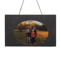 Personalized (Landscape Format) and Text on 9.75"x15.75" Beautiful Slate - With or Without Stand